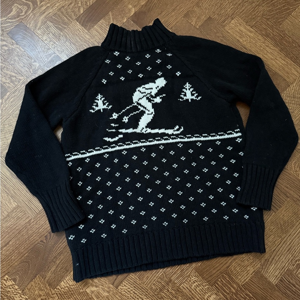 CHAPS Apres Ski Lodge Skiier Nordic Fair Isle Sweater Heritage Preppy‎ Cozy L